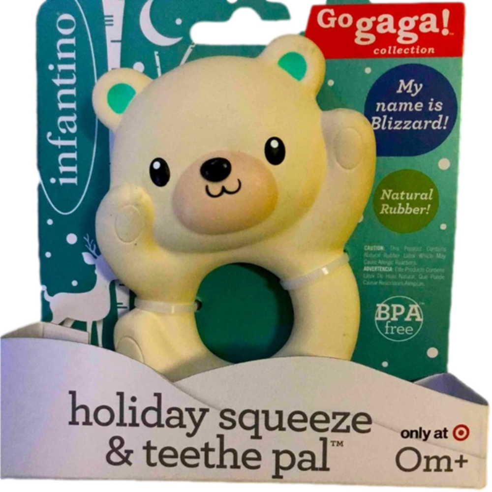 Infantino Go gaga! Holiday Squeeze & Teethe Pal - Polar Bear